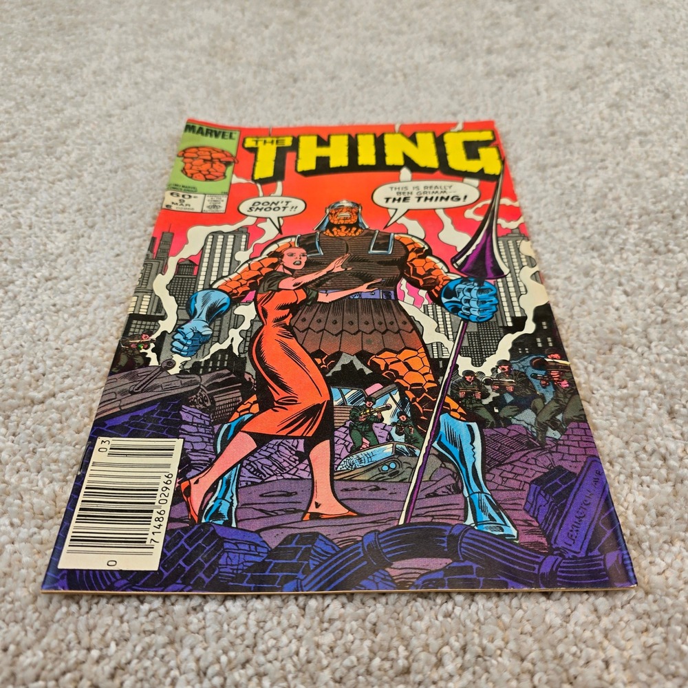 Marvel Comics The Thing 9 March 1984 Bronzeβ Age Ben Grimm Gladiator